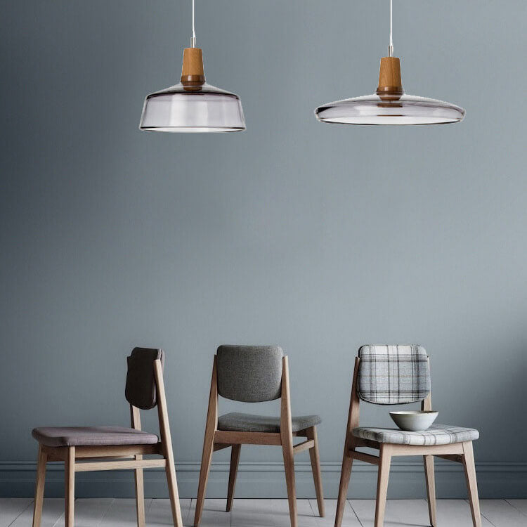 Nordic Vintage Glass Bottle Shape 1-Light Pendant Light