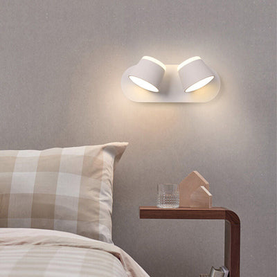 مصباح حائط LED بظل أسطواني دوار نورديك 1/2/3 