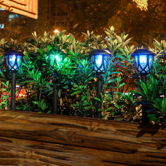 Solar LED Outdoor Patio Rasen dekorative wasserdichte Erdungssteckerleuchte 