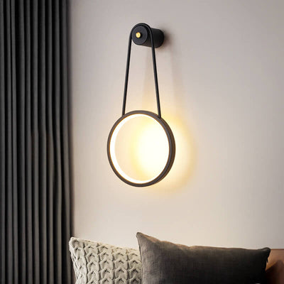 Modern Minimalist Hanging Round LED Wall Sconce Lamp