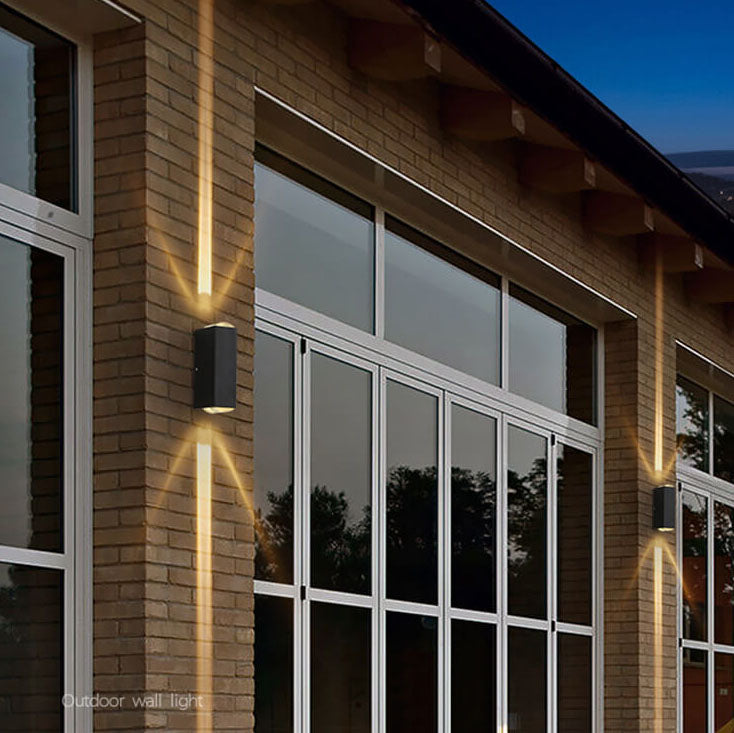 Moderne wasserdichte rechteckige LED-Außenwandleuchte 