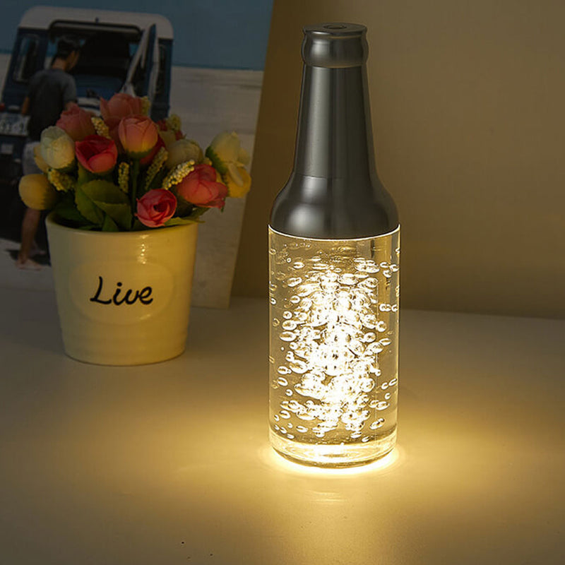 Lampe de table LED décorative tactile rechargeable Creative Luminous Wine Bottle 