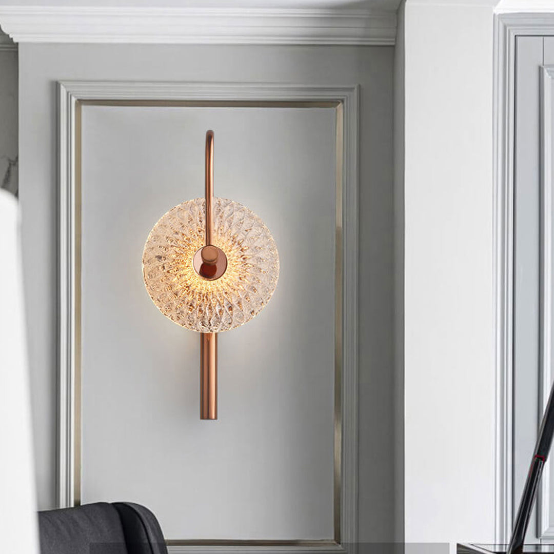 Modern Light Luxury Handmade Glass 1-Light Wall Sconce Lamp
