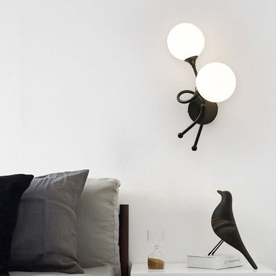 Modern Minimalist Knot Shape Design 2-Light Wall Sconce Lamp