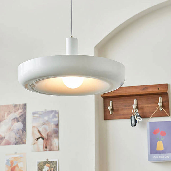 Nordischer minimalistischer UFO-Metallscheiben 1-Licht-Pendelleuchte 