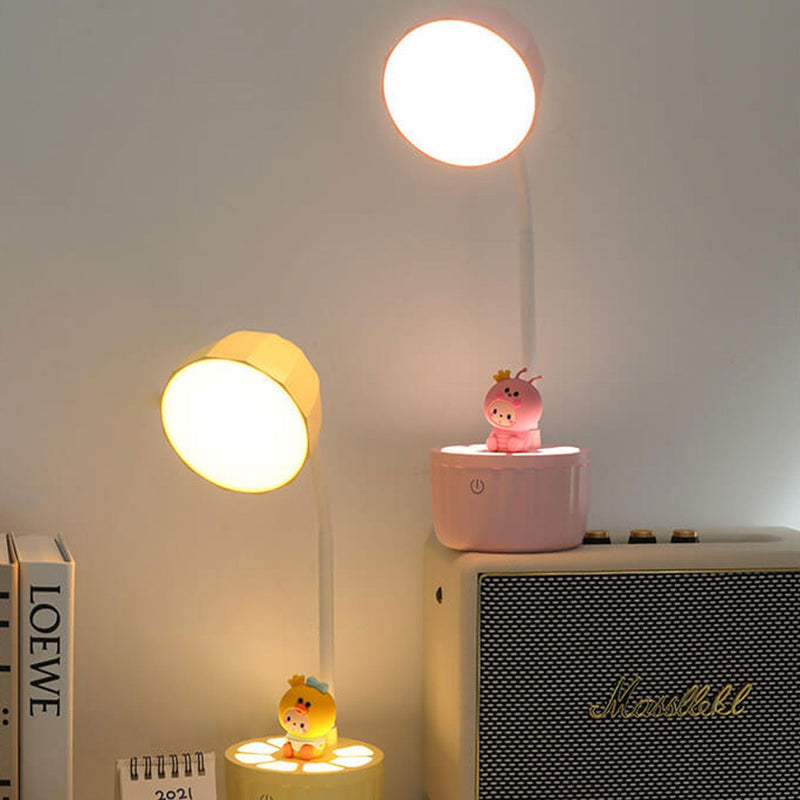 Creative Macaron Cartoon Round LED Eye Care Desk Lamp