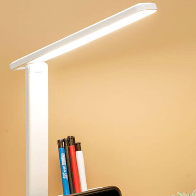 Lampe de bureau LED de lecture avec protection des yeux USB et porte-stylo pliable simple 