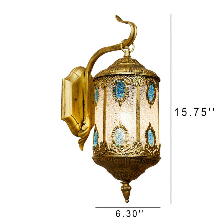 Zeitgenössische Boho Eisen Retro Kreative Mediterrane Stil 1-Licht Wandleuchte 