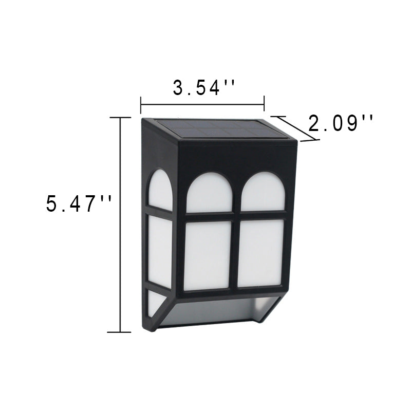 Aplique de pared LED ajustable para exteriores con iluminación solar impermeable de color 