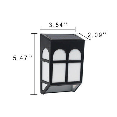 Solar Waterproof Color Lighting Adjustable LED Outdoor Wall Sconce Lamp