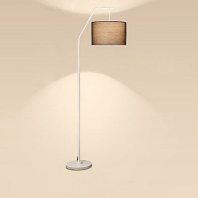 Modern Simplicity Fabric Fishing Rod Shape 1-Light Standing Floor Lamp