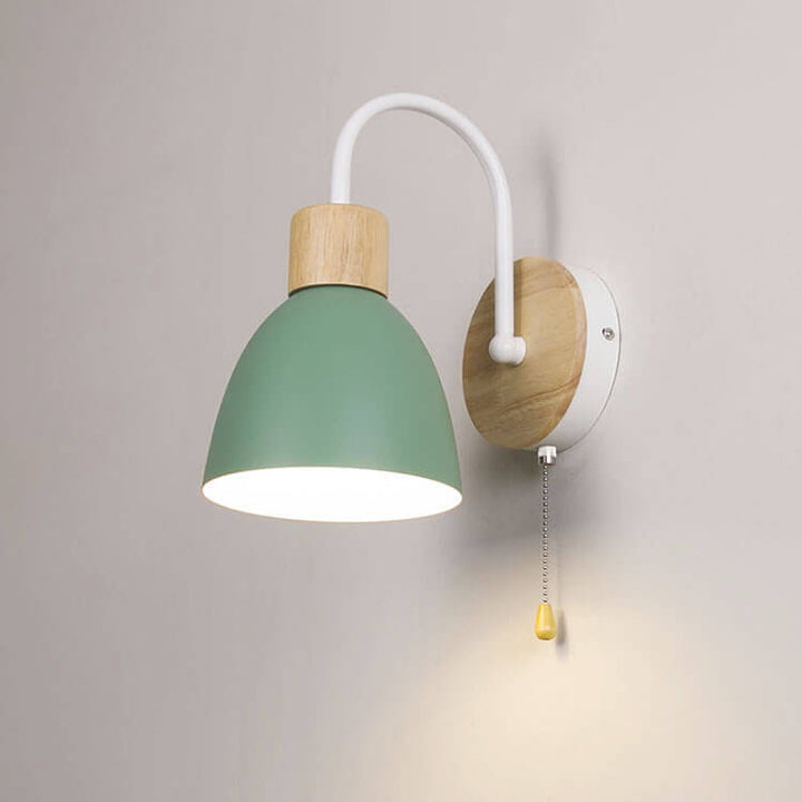 Lampe murale à interrupteur à glissière 1 lumière Nordic Macaron 