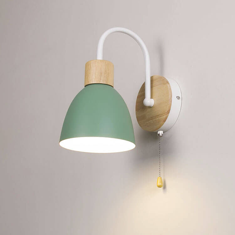 Nordic Macaron 1-Light Zipper Switch Wall Light