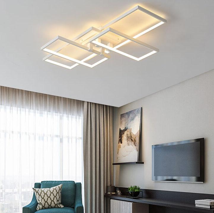 مصباح سقف LED مستطيل من الألومنيوم بتصميم عصري مبتكر 
