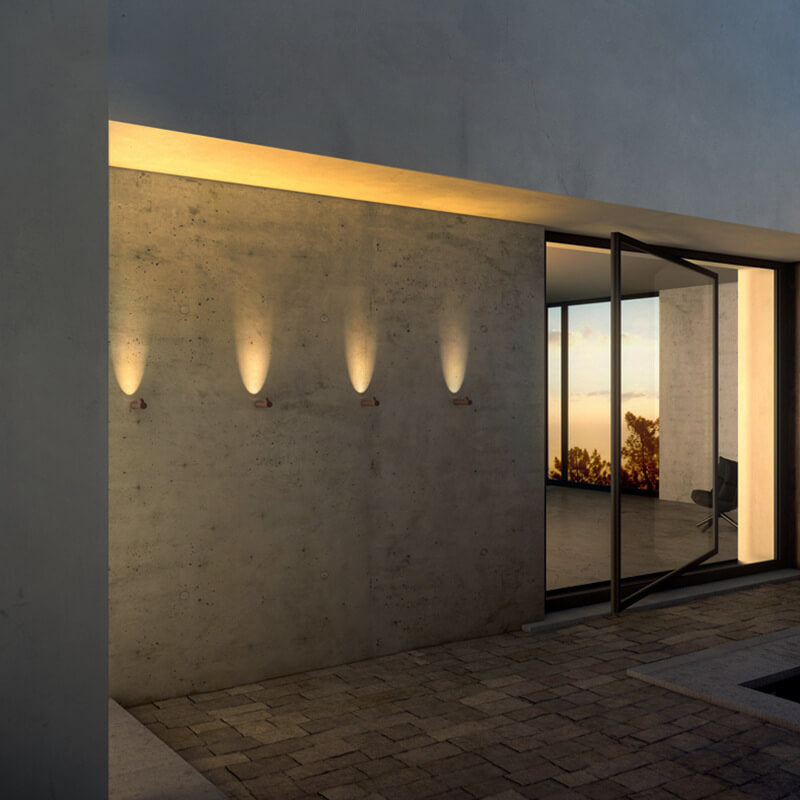 Kreative Wandleuchte aus Schmiedeeisen mit 1 LED-Licht 