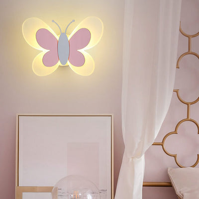 مصباح حائط LED بأكريليك على شكل فراشة إبداعية بضوء واحد 
