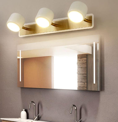 Modern Cylinder Shade LED Mirror Front Light Wall Sconce Lamp