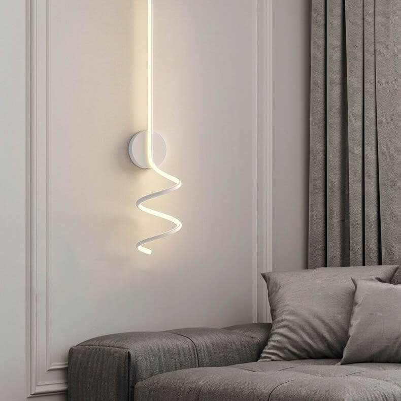 مصباح حائط LED بخطوط وأقواس إبداعية بسيطة بلمبة واحدة 
