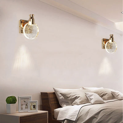 Nordic Crystal Bubble 1-Light LED Wall Sconce Lamp