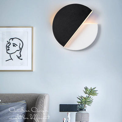 Modern Round Splicing 1-Light LED Rotatable Wall Sconce Lamp