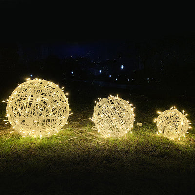 Boule enchevêtrée LED extérieure étanche décorative pour jardin 