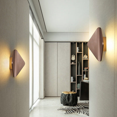 Modern Bending Rhombus Aluminum LED Wall Sconce Lamp