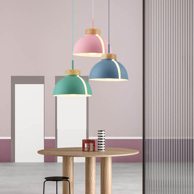 Modern Creative Macaron Dome 1-Light Pendant Light