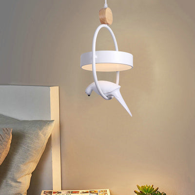 Nordic Creative Bird Ring 1-Light LED Pendant Light