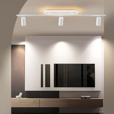 Modern Minimalist Tubular 5-Light LED Track Light