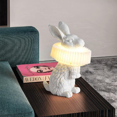 Modern Creative Resin Rabbit LED 1-Light Table Lamp
