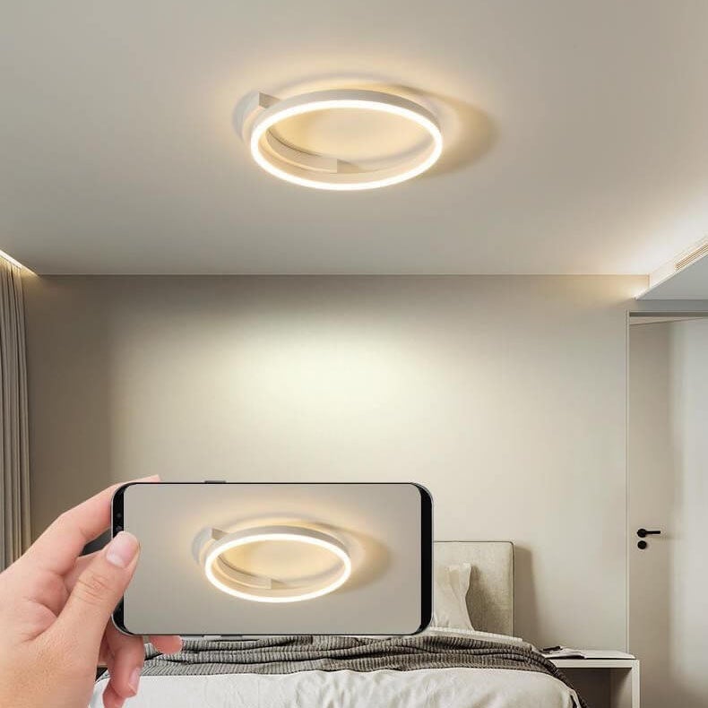 Modern Minimalist Round 1-Light LED Flush Mount Ceiling Light