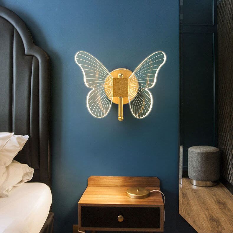 Nordic Creative Butterfly Acrylic LED Wall Sconce Lamp