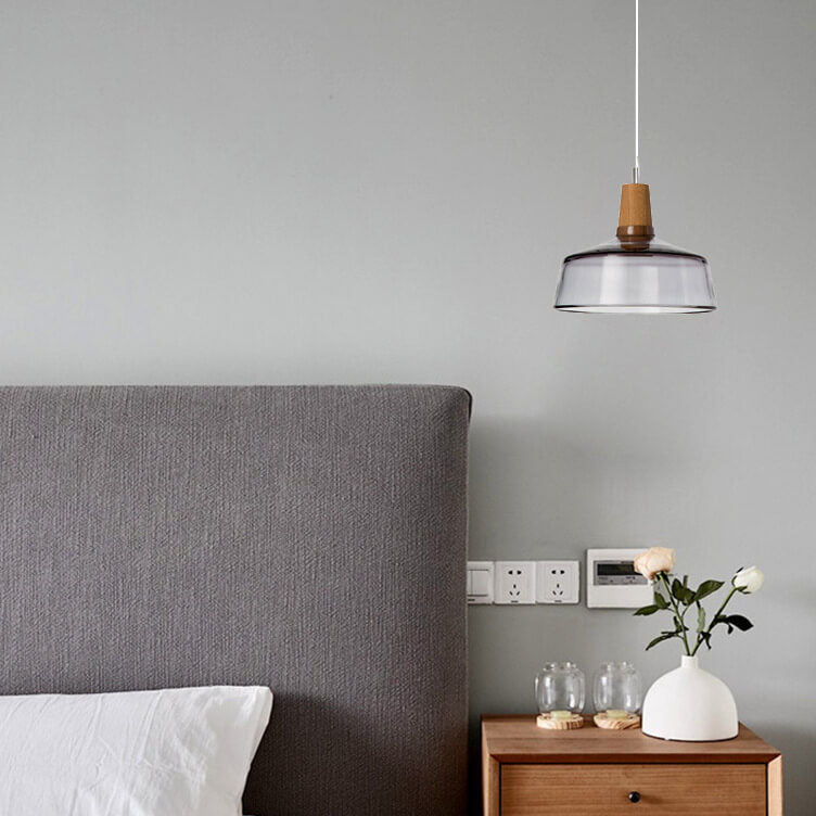 Nordic Vintage Glass Bottle Shape 1-Light Pendant Light