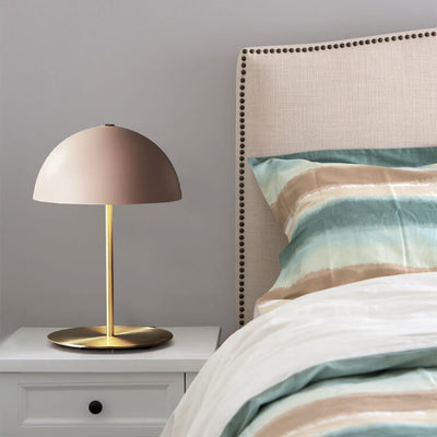 Nordic Macaron Dome Shade 1-Light Table Lamp