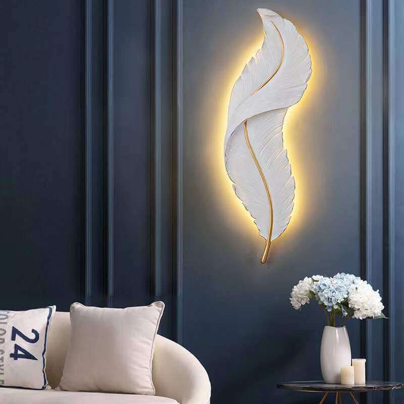 مصباح حائط LED ريشة إبداعي حديث 