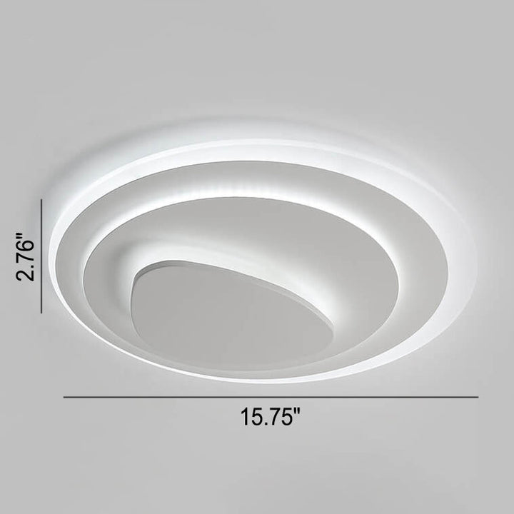 Nordische einfache geometrische Schmiedeeisen Acryl LED Unterputz Deckenleuchte 