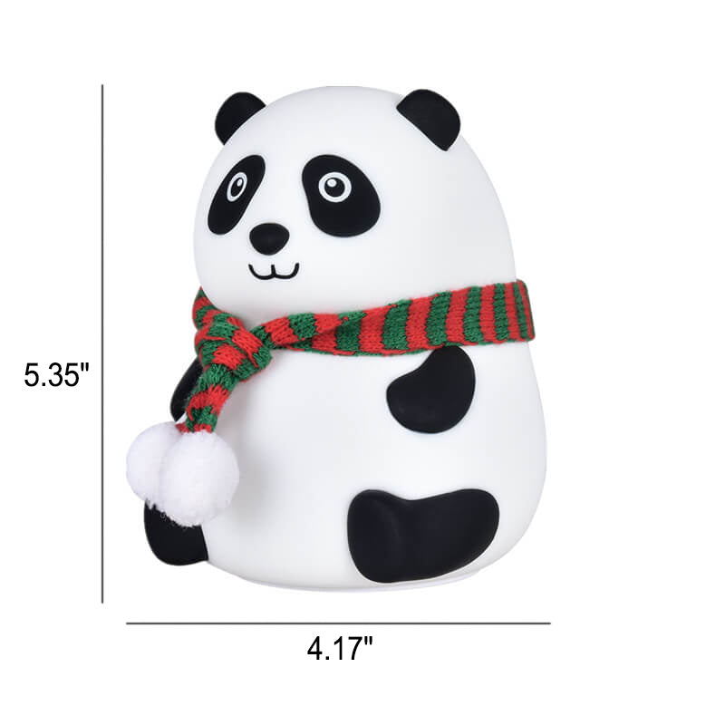 Kindliche Cartoon Mini Panda Silikon LED Nachtlicht Tischlampe 