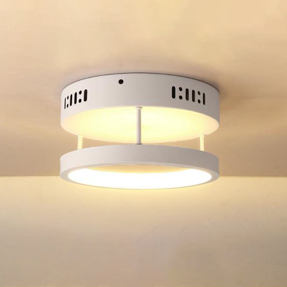 Europäische minimalistische runde quadratische Aluminium-Eisen-LED-Unterputzbeleuchtung