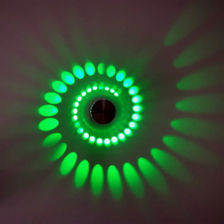 Lumière décorative LED ronde en spirale en aluminium créative moderne 