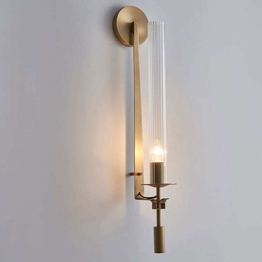 Applique murale moderne de luxe à 1 lumière en cuivre 