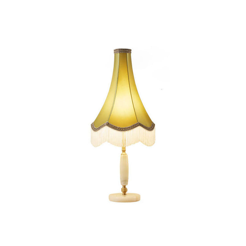 Lampe de Table à Franges Rétro Française en Cuivre à 1 Lumière 