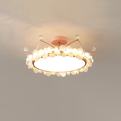 Modern Light Luxury Crown Kinder LED Deckenleuchte