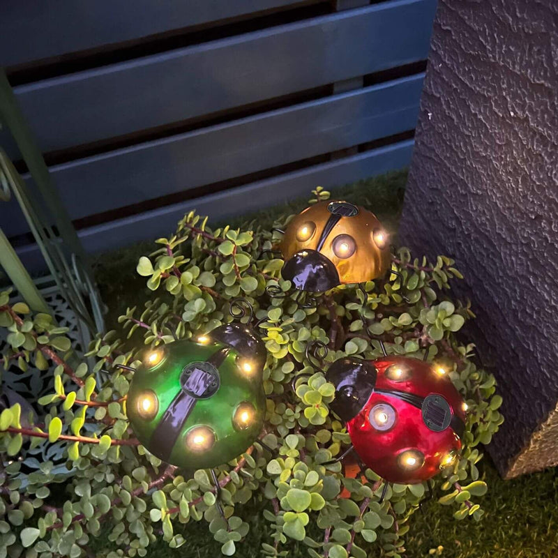 Solar Ladybug LED Iron Outdoor Lawn Decorative Light