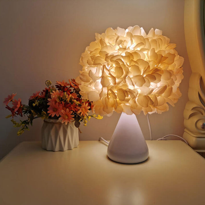 Stoffsimulation Kürbisblumenstrauß Design 1-Licht Tischlampe 