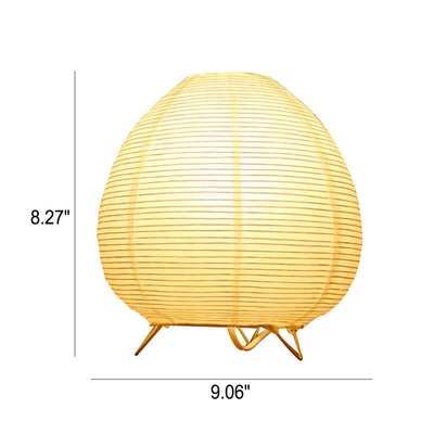 Nordische minimalistische Xuan Papierlaterne 1-flammige Tischlampe