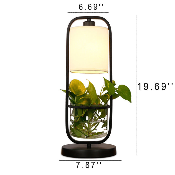 Lampe de table hydroponique à 1 lumière pour plantes créatives en verre Art déco moderne 