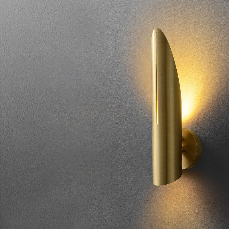 Minimalistic Iron Column 1-Light  Luxury Wall Sconce Lamp