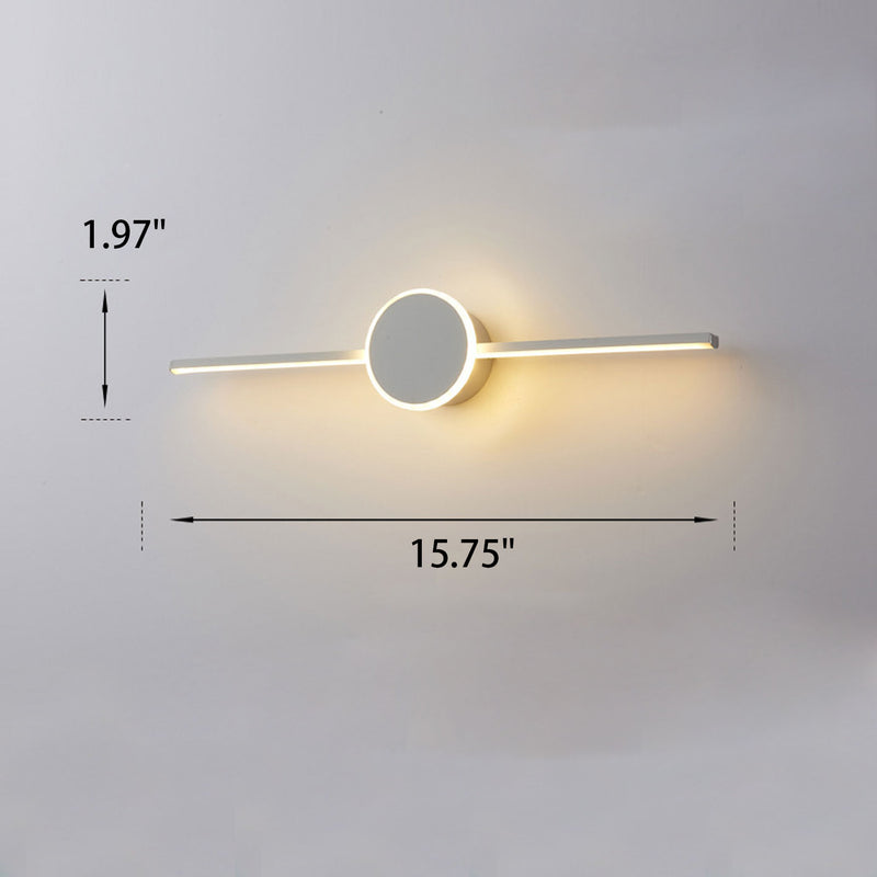 Nordic Minimalist Long Disc LED Vanity Light Wall Sconce Lamp