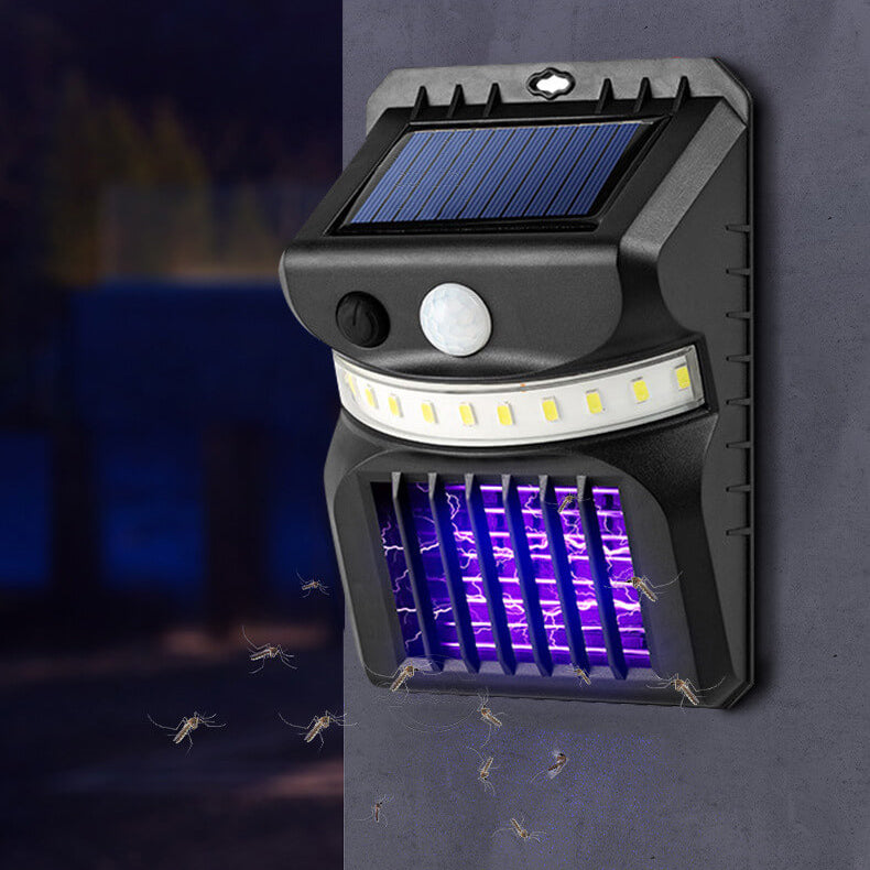 Solar-Mückenabwehrfunktion Menschlicher Intelligenter Sensor Außen Garten Wandleuchte 