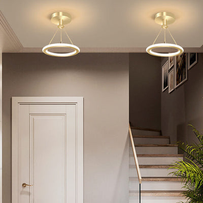 Modern Simple Circle LED 1-Light Pendant Light